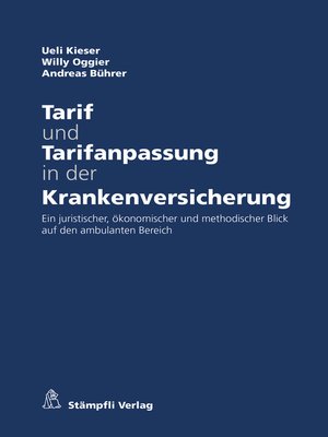 cover image of Tarif und Tarifanpassung in der Krankenversicherung